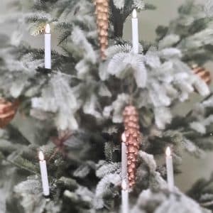 Juletræslys - 6 stk. naturtro LED lys til juletræet