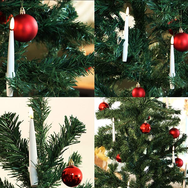 Juletræslys LED m. 3d Flamme - 10 stk (Passer til de fleste Georg Jensen lysholdere m.m) - Dealshoppen - Find dine deals her