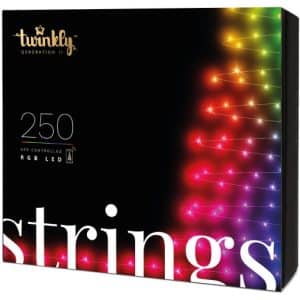 Twinkly Strings juletræskæde | farvet lys | 20 meter | 250 lys