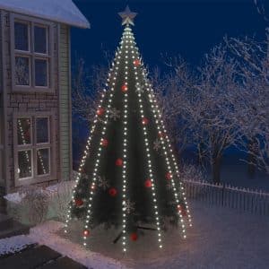juletræslys med 500 lysdioder 500 cm koldt hvidt lys