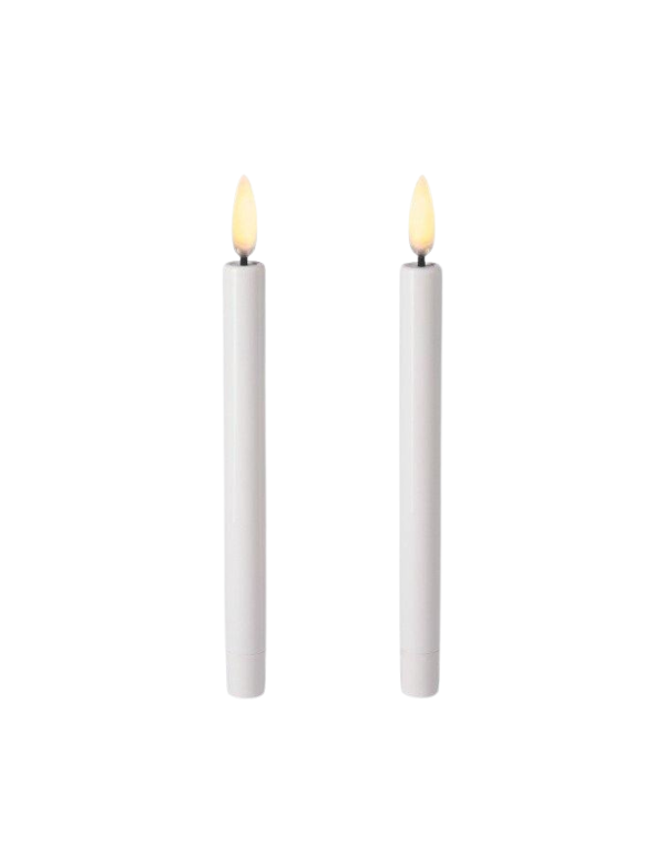 LED kertelys - 2 stk. H:13,7 cm