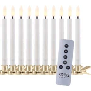 Sirius Sille LED juletræslys, hvid, 10-pak