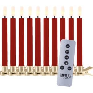 Sirius Sille LED juletræslys, rød, 10-pak