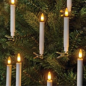 Skandi - LED Juletræslys - 10 stk med fjernbetjening