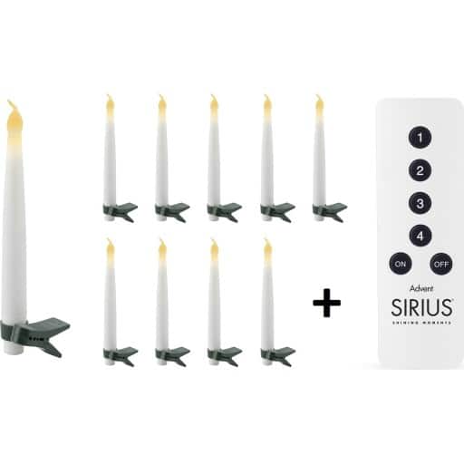 Sirius Carolin juletræslys, 10 stk