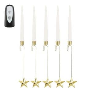 LED-juletræslys med stjerner 5-pak